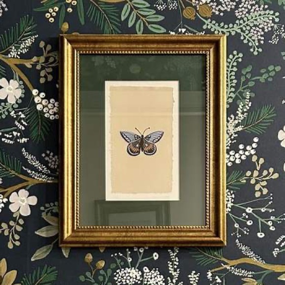 Rifle Paper Co. Other - 11"x14" Gold Foil Butterfly Poster Framed Wall Art Print - Rifle Paper Co.